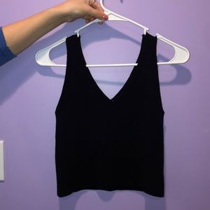 Black tank top